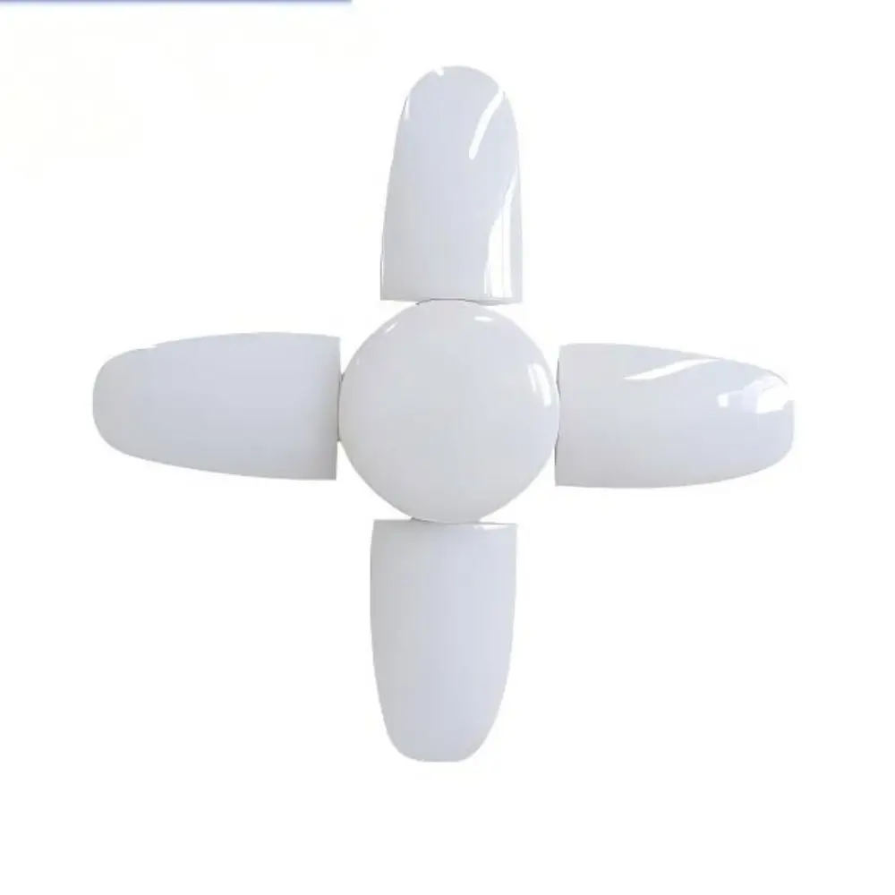 White Light E27 LED Bulb Energy Saving Dimmable Fan Shape LED Bulb 6500K Color Temperature Fan Shape Design Deformation LED Bulb