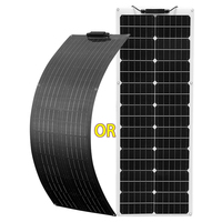 WUZECK 18V 50W Flexible Solar Panel kit cell Charger Photovoltaic Module 100W 12V 24V Battery home outdoor Car Boat camping trip