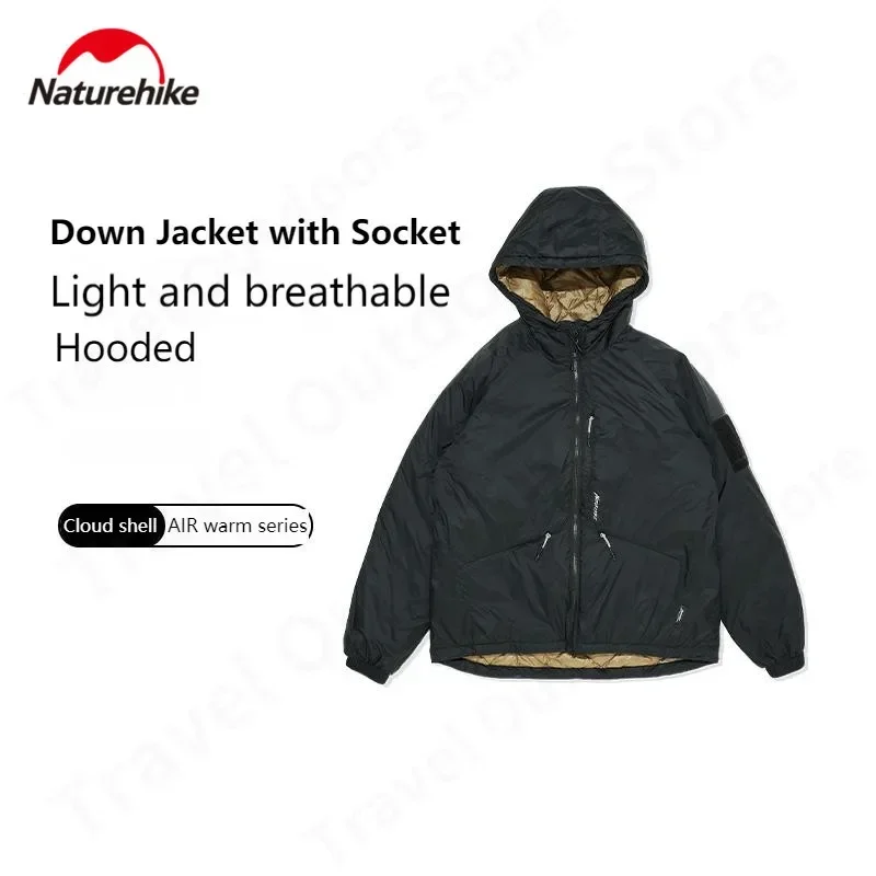 

Naturehike Winter Thicken Camping Down Jacket Men Women Fashion Warm Windproof Hooded Coat Outdoor Hiking Casual Outerwear