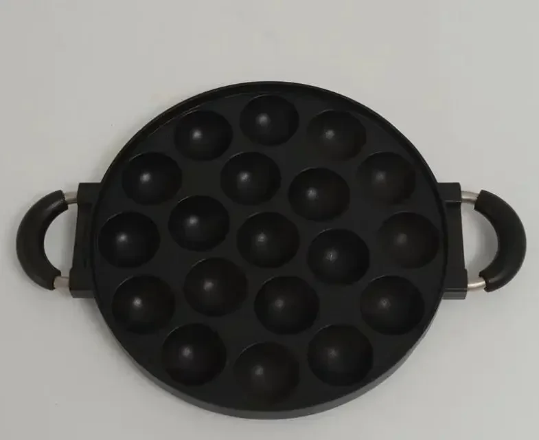 4-Hole Cast Iron Cooking Pan Non-stick Breakfast Griddle Perfect for Omelettes & Pancakes Kitchen Cookware