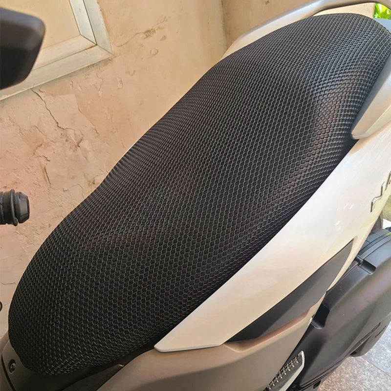 Motorcycle Seat Cushion Cover For Yamaha NMAX 155 NMAX125 NMAX155 N-MAX 125 Mesh Fabric Breathable Saddle Grid Pad