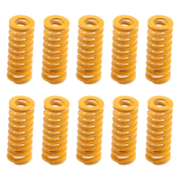 Best 3D Printer Heat Bed Leveling Spring 8X20mm Compression Yellow for Creality Ender 2 3 Pro CR-10S PRO Hotbed (10 Pcs)