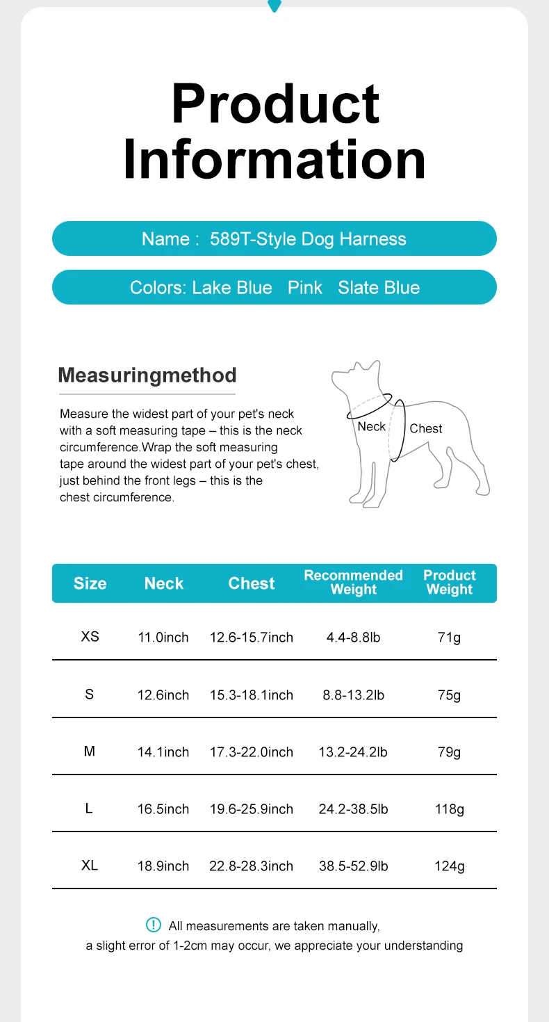 Hundegeschirr ohne Zugfunktion, T-Form, atmungsaktiv, für Frühling und Sommer, weich gepolstert, reflektierend, für den täglichen Gebrauch im Freien, zum Hineinschlüpfen, für Spaziergänge und Wanderungen – Detail 2