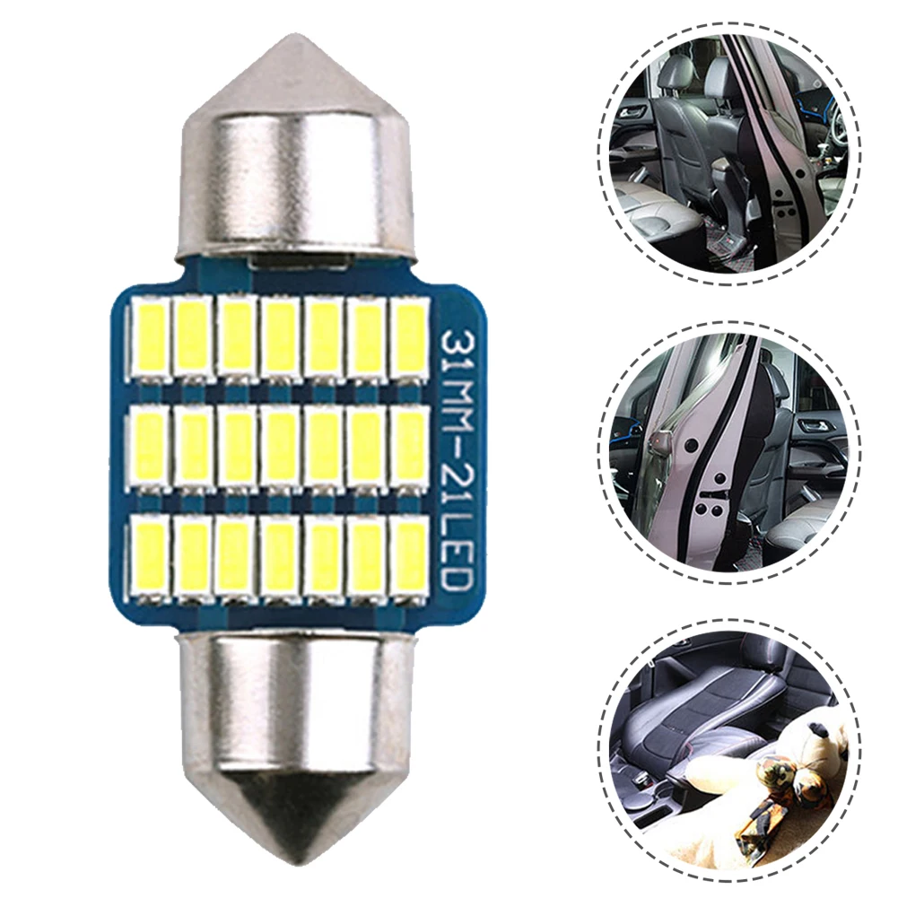 

High Quality Universal Car Reading Light Trunk Light License Plate Light Warm White Dome Light Double Tip For DC12V