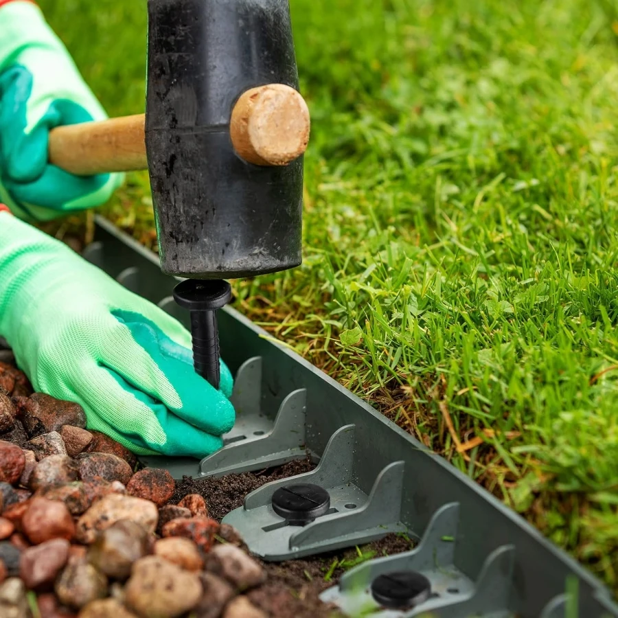 50 SZTUK Plastikowe paliki trawnikowe o długości 20 cm Kolce kotwiczne do kształtowania krajobrazu Siatka ogrodowa Kołek uziemiający do obrzeża