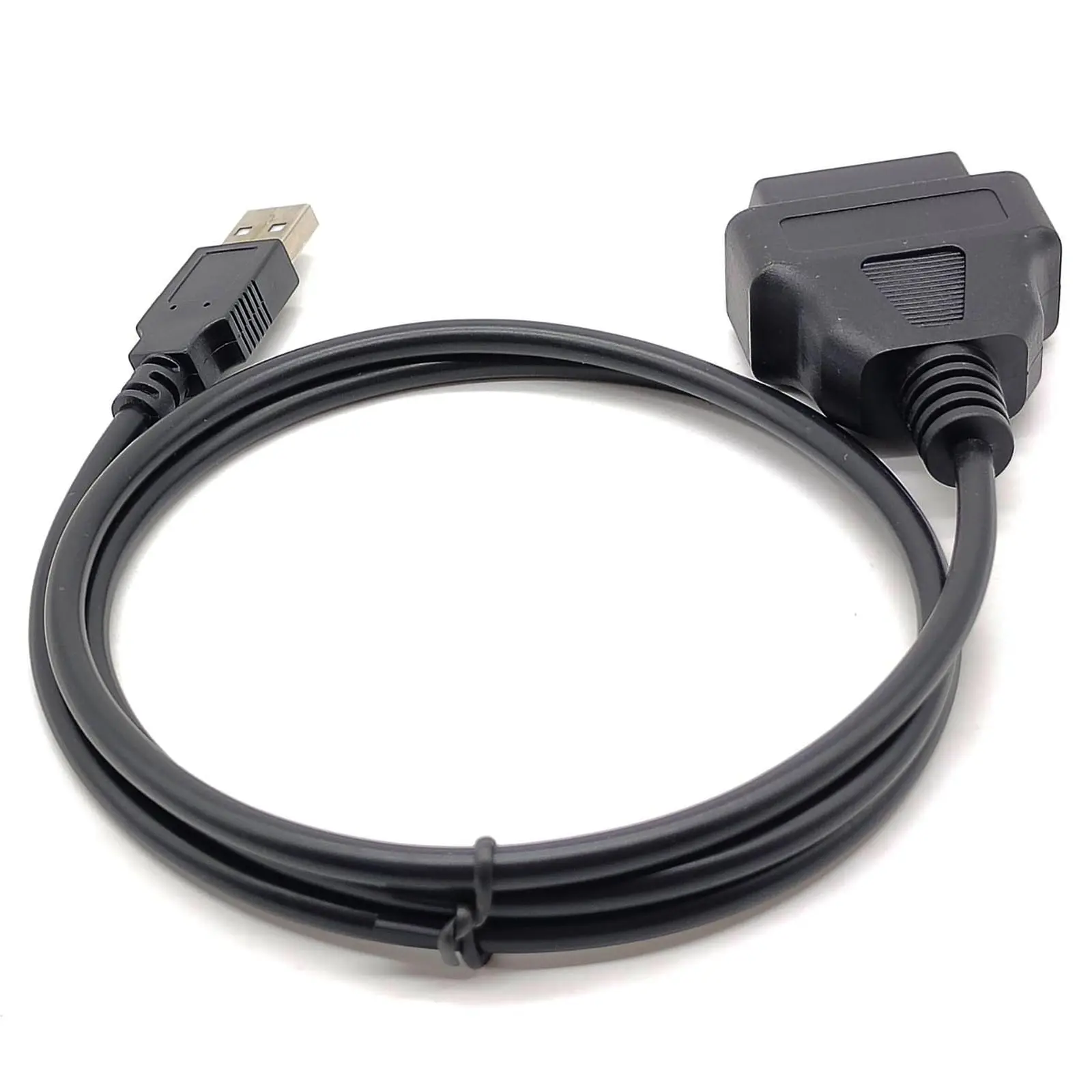 OBD Extension Cable OBD2 to USB Cable USB Type A Male to OBD Female Cable 12V 30CM for GPS Tracker Get Power Connector Car