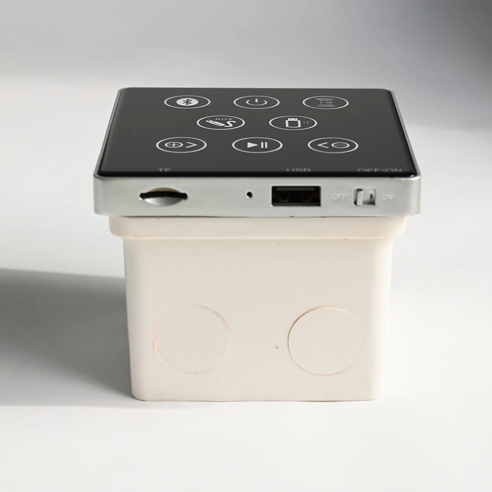 New Buit in Wall Amplifier Radio FM bluetooth USB SD card AUX 4*15W TPA chip good sound quality MINI WALL amplificador