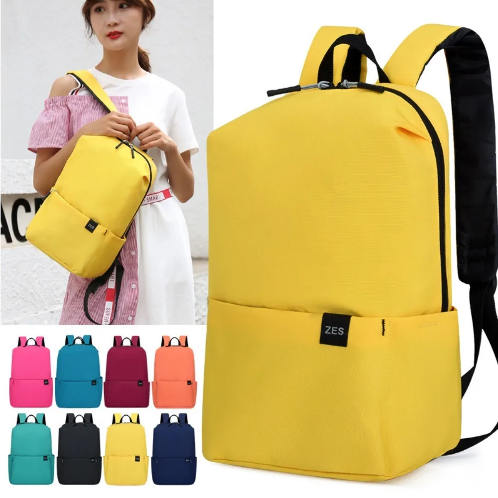 Colorful Small Backpack Men's and Women's Shoulder Bag Outdoor Ultra-lightweight Student Portable Sports Bag School Backpack