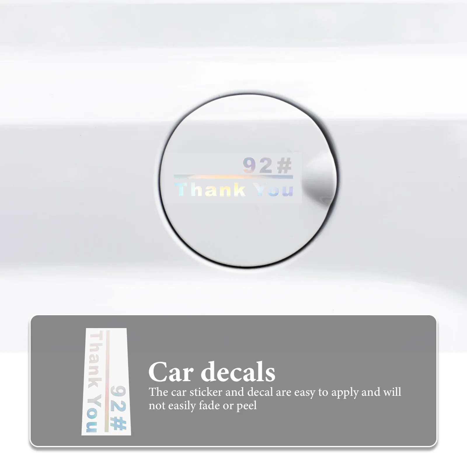 5 Pcs Decals for Vehicles Car Racing Stickers Body Decorative Exterior Accessories Fuel Tank Cap view 6