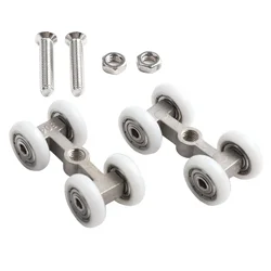 1/2pcs Sliding Doors Roller Load Bearing Hanging Wheel For Home Sliding Door Runners Replacement For Glass Doors Wheel