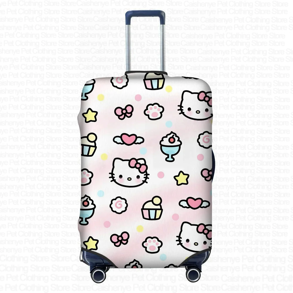 World Travel Design Luggage Case Sweet Girl Hello Kitty Pattern Travel Luggage Case Dust Cover 18 to 32 Inch Travel Accessories