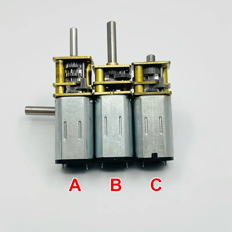 Mini GA12-N30 Full Metal Gearbox Gear Reducer Motor DC 5V 6V 9V 12V 5RPM/30RPM/50RPM Slow Speed Large Torque Short/ Long Shaft