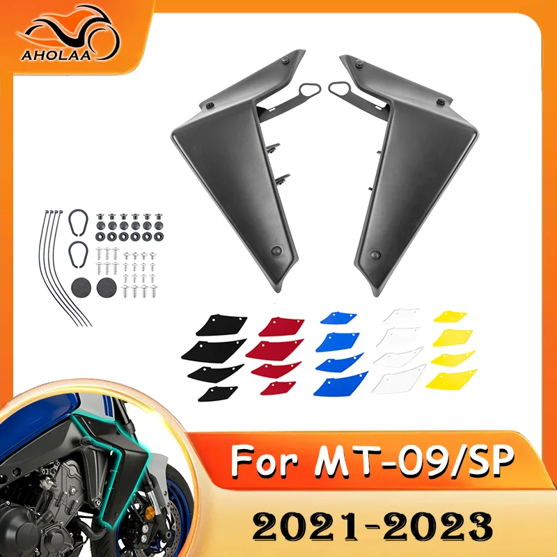 

Для Yamaha MT-09 MT 09 2021 2022 2023 MT09 боковая прижимная сила, голые спойлеры с фиксированным обтекателем крыльев, аксессуары для мотоциклов