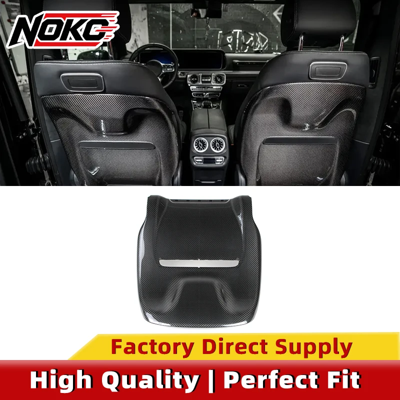 Dry Carbon Fiber Front Seat Back Cover for Mercedes-Benz G-Class W464 W465 G350 G500 G63 1:1 Replacement Seat Back Panel Trim