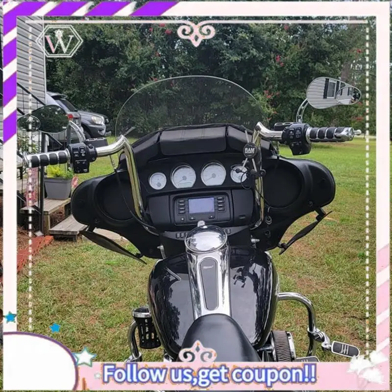 

Easy To Use Split Vision Rearview Mirrors For Davidson Road King Street Glide Road Glide Softail Iron 883 Iron 1200