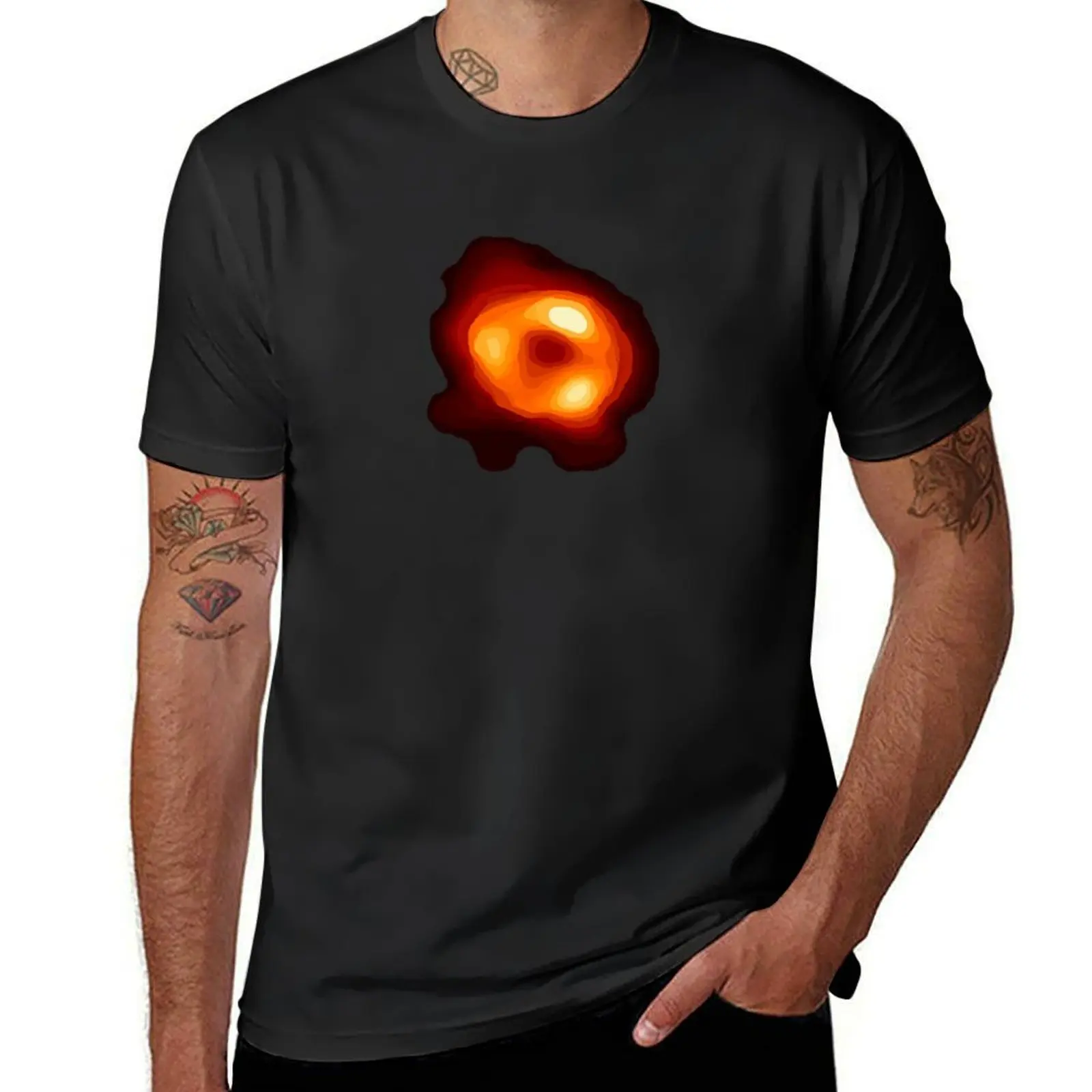 Black Hole At The Center Of Our Galaxy Sagittarius A T-Shirt anime clothes Aesthetic clothing funnys tshirts for men