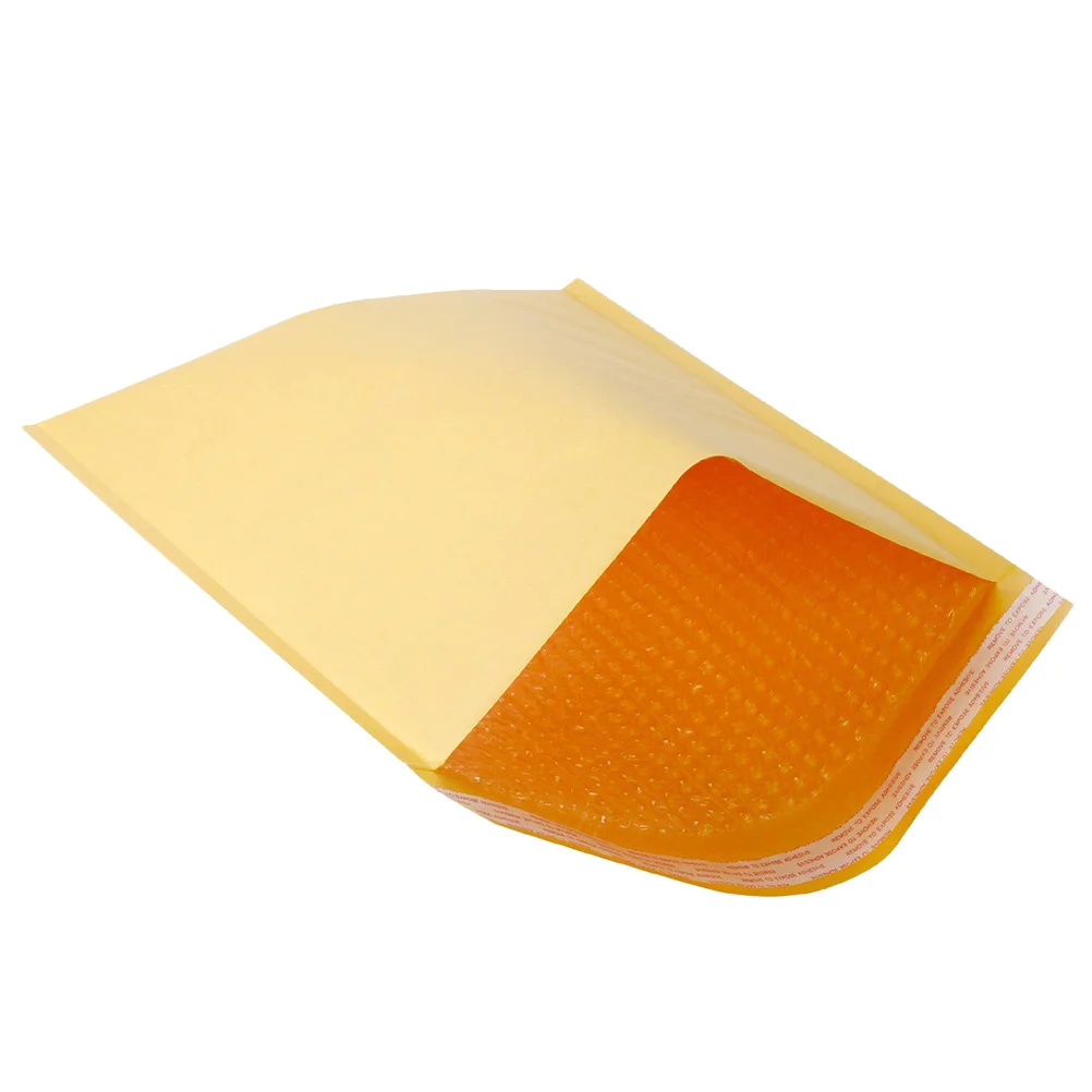 Buste di carta Kraft imbottite a bolle da 100 pezzi, leggere, impermeabili, autosigillanti, buste postali, imballaggi protettivi