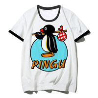 nootnoot pingu t shirt men anime funny designer t shirt male graphic clothing
