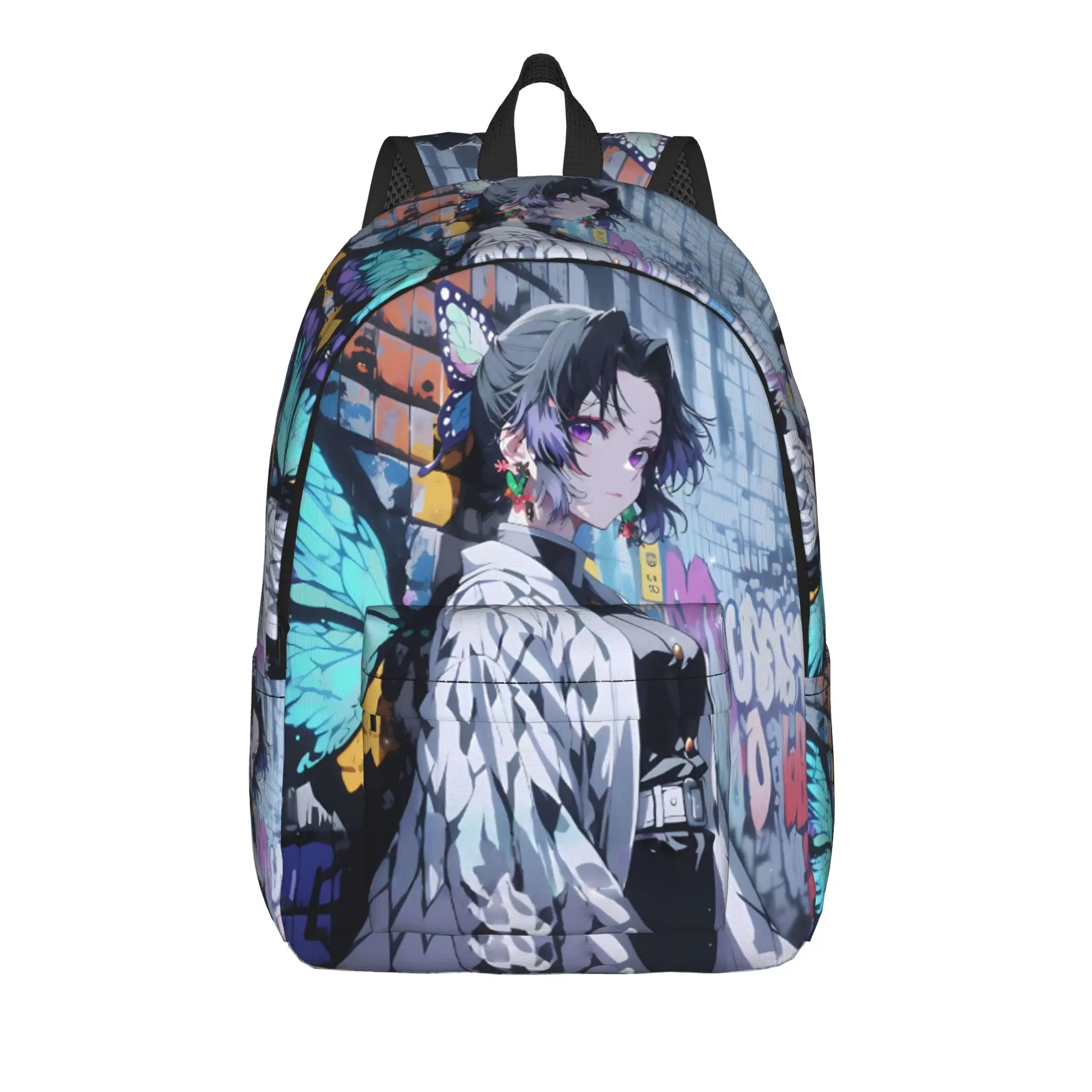 Mochila Demon Slayer de moda, mochila de manga shounen, mochila ligera para trabajo de oficina, mochila resistente para el hombro