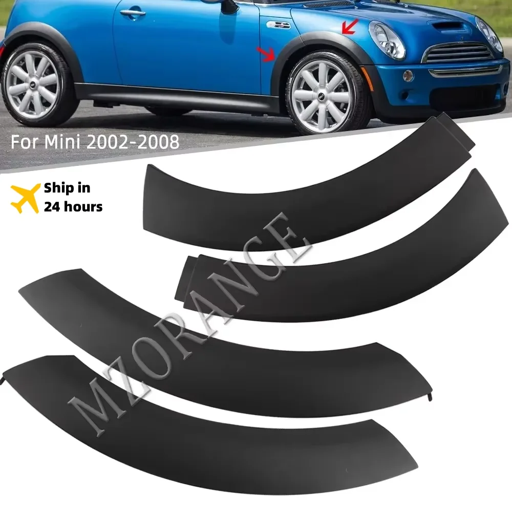 

Wheel Arch Trim Eyebrow Upper Fender For BMW Mini Cooper R50 2002-2008 Rubber Fender Parts Exterior Accessories 51131505864