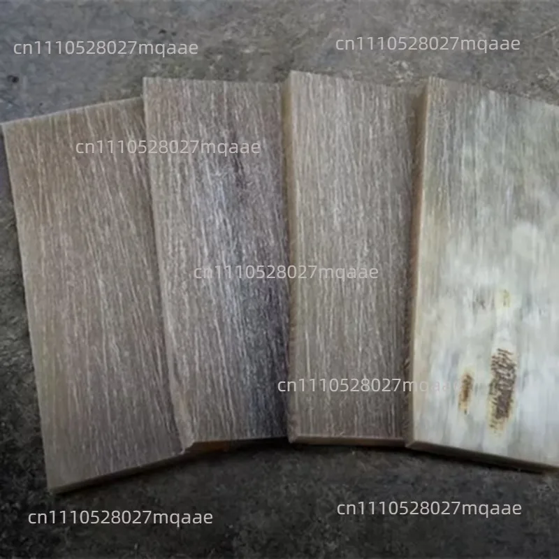 Suitable for 2PCS Natural Flower Yellow Buffalo Horn Blade Blanket Handle Material