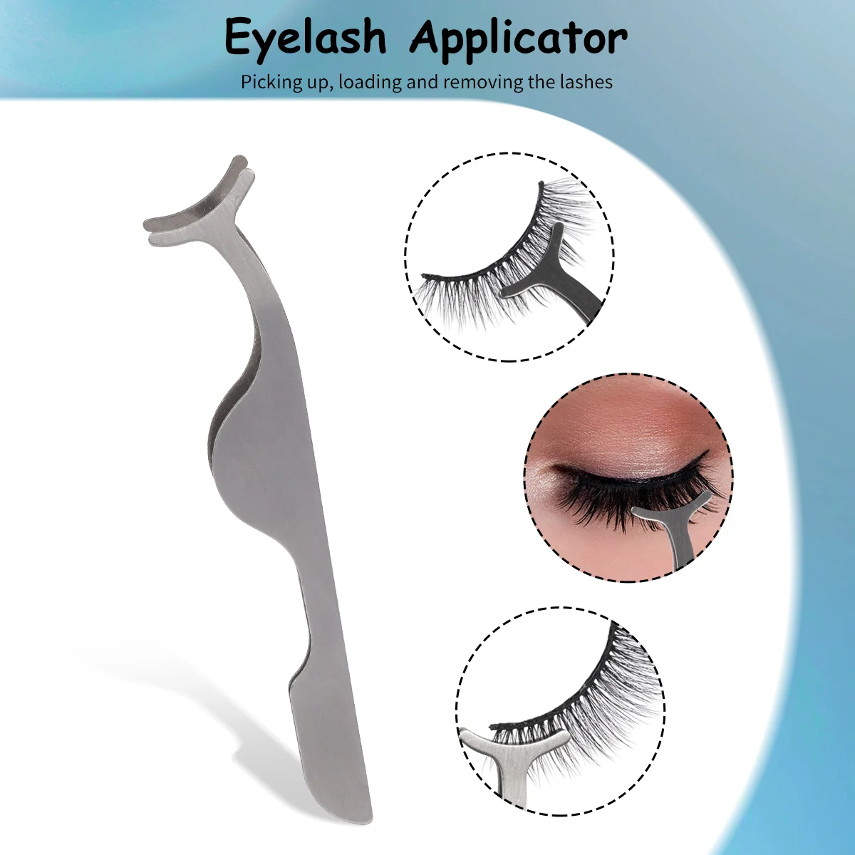 MAGEFY Fake Eyelashes Glue Free 5 Pairs Manga Lashes with Tweezers Mascara Brush Soft Natural Cat Eye Lashes Extension Beauty