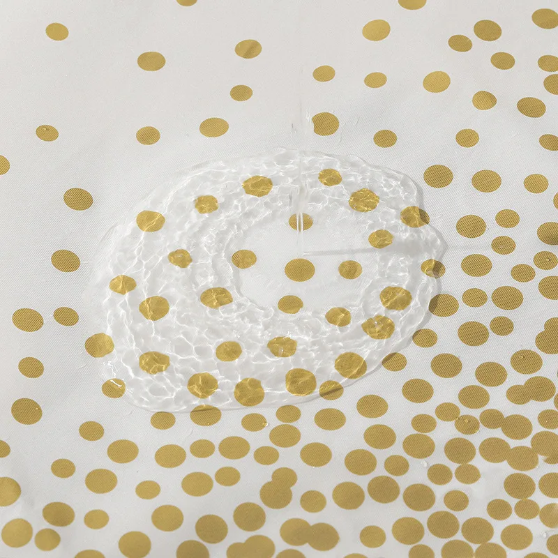 Premium Gold Dot Einweg-Tischdecke Wasserdichte Tischabdeckung für Geburtstagsfeiern Hochzeiten Babypartys Jubiläumsdekorationen – Detail 5