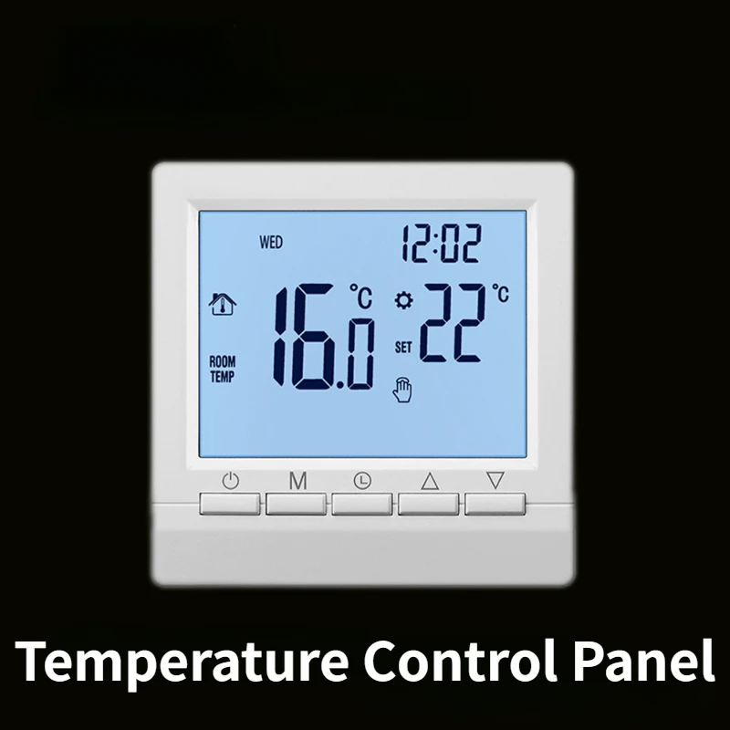 1PCS Thermostat Temperature Control Panel for Gas/Water Boiler/Electric Floor Heating