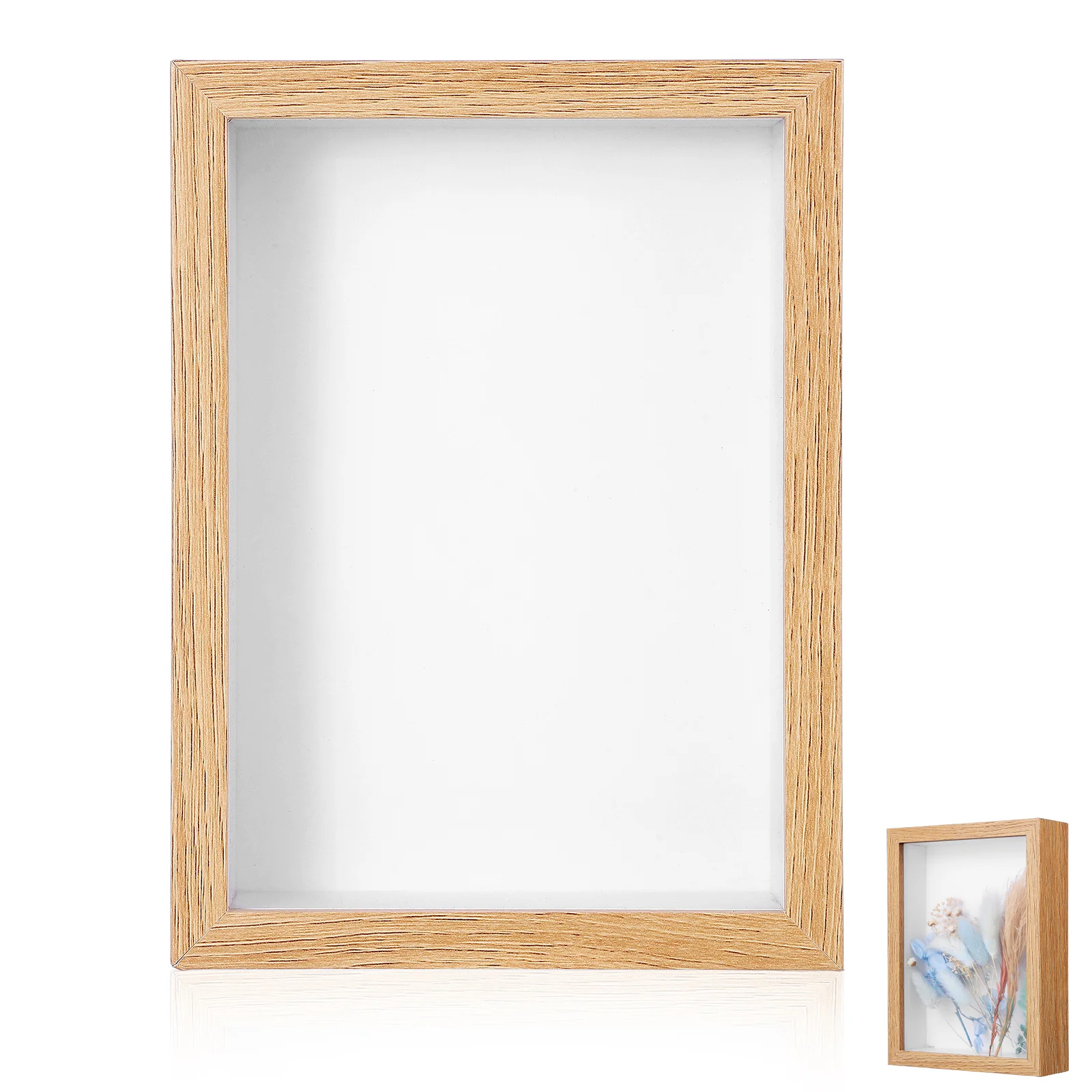 Shadow Box Depth 3cm Wooden Photo Frame For Displaying Three-Dimensional Works Nordic DIY Wood Picture Frame Photo Decor