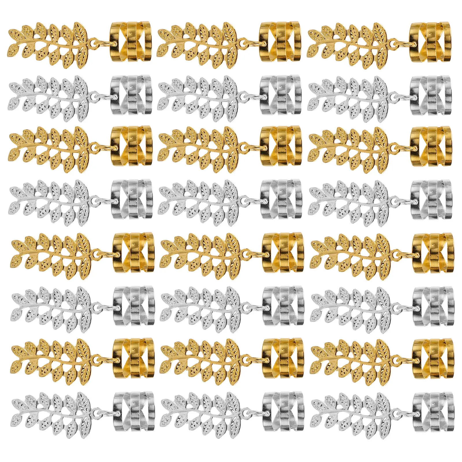 

40Pcs Leaf Metal Hair Clips Hairpins for Braids Dreadlocks Jewelry Women Hair Accessories Natural Styling Secure Hold Versatile