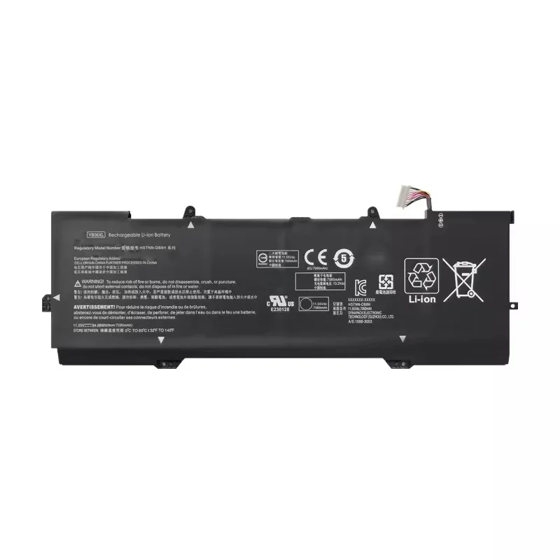 YB06XL 11.55V 84.08Wh 7280mAh Laptop Battery for HP Spectre X360 15-CH HSTNN-DB8H HSTNN-DB8V TPN-Q200 YB06084XL