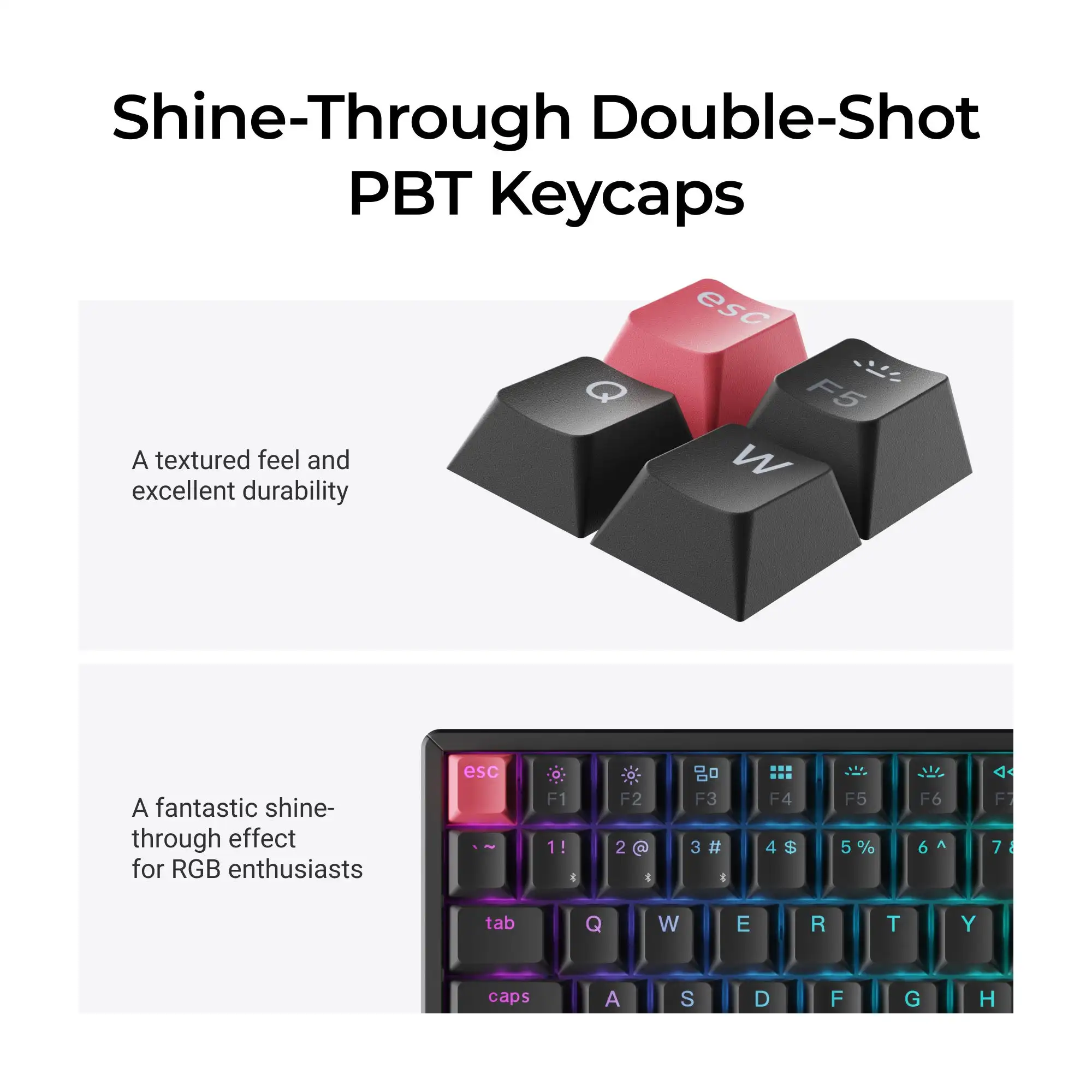 Keychron K4 Version 3 QMK Wireless Mechanical Keyboard 96% Layout Double-shot PBT Keycaps Bluetooth Wireless Connection