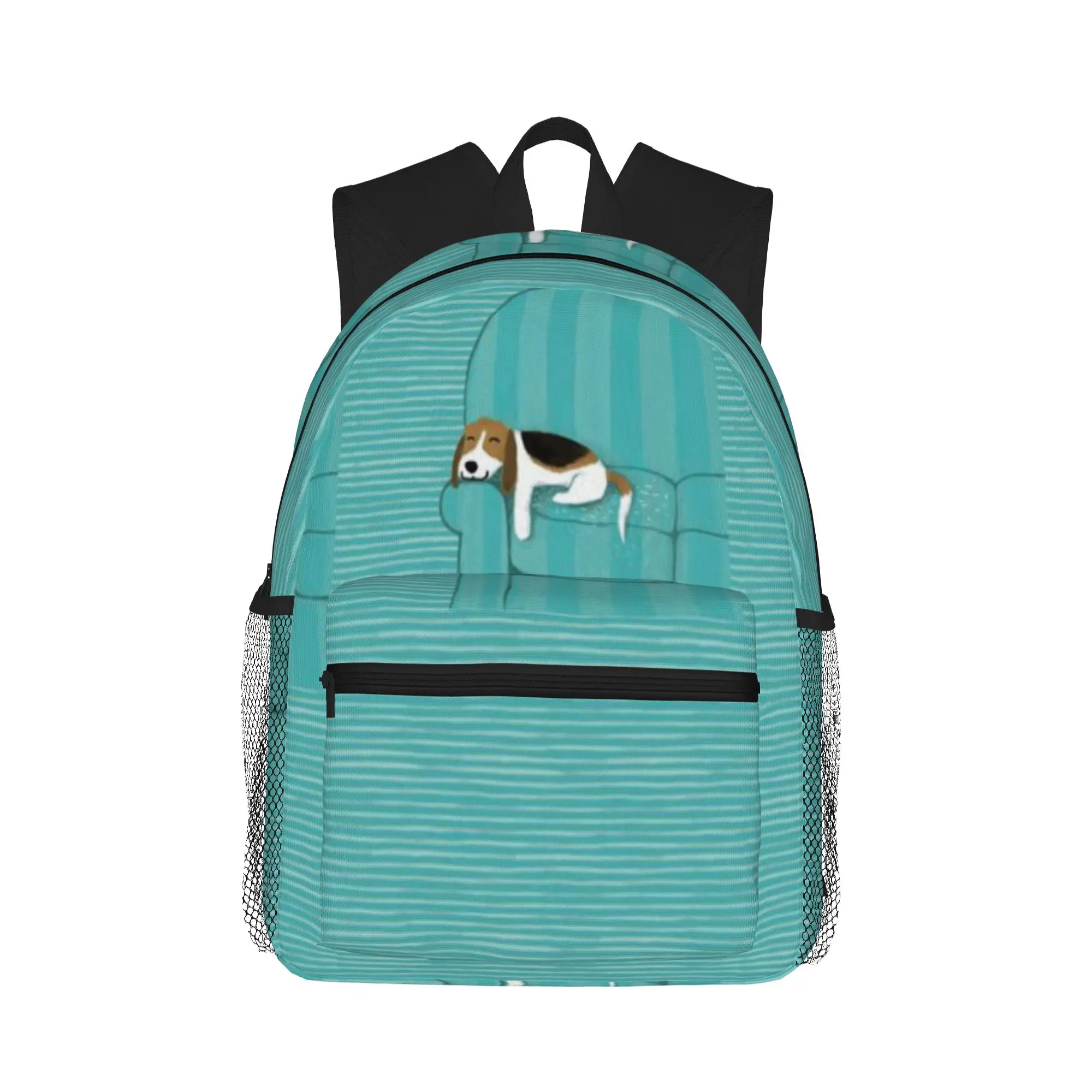 

Happy Couch Dog Cute Beagle Casual Backpack for Students and Adults Backpack women