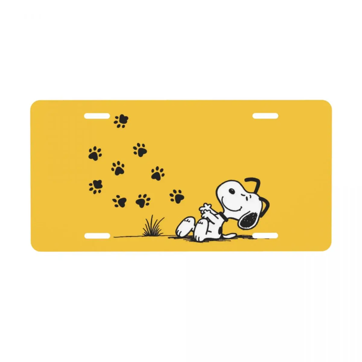 

Пользовательские милые S-Snoopys мультфильм номерной знак новинка декоративный передний номерной знак автомобиля алюминиевый металлический знак косметичка 12x6 дюймов