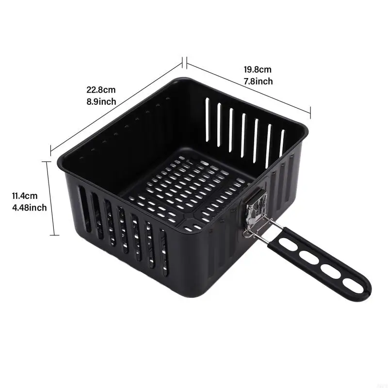 J6PE Non Air Fryer Basket 6L/203OZ ขนาดใหญ่ทอดตะกร้าสำหรับเครื่องมือทำอาหาร GowiseCosori