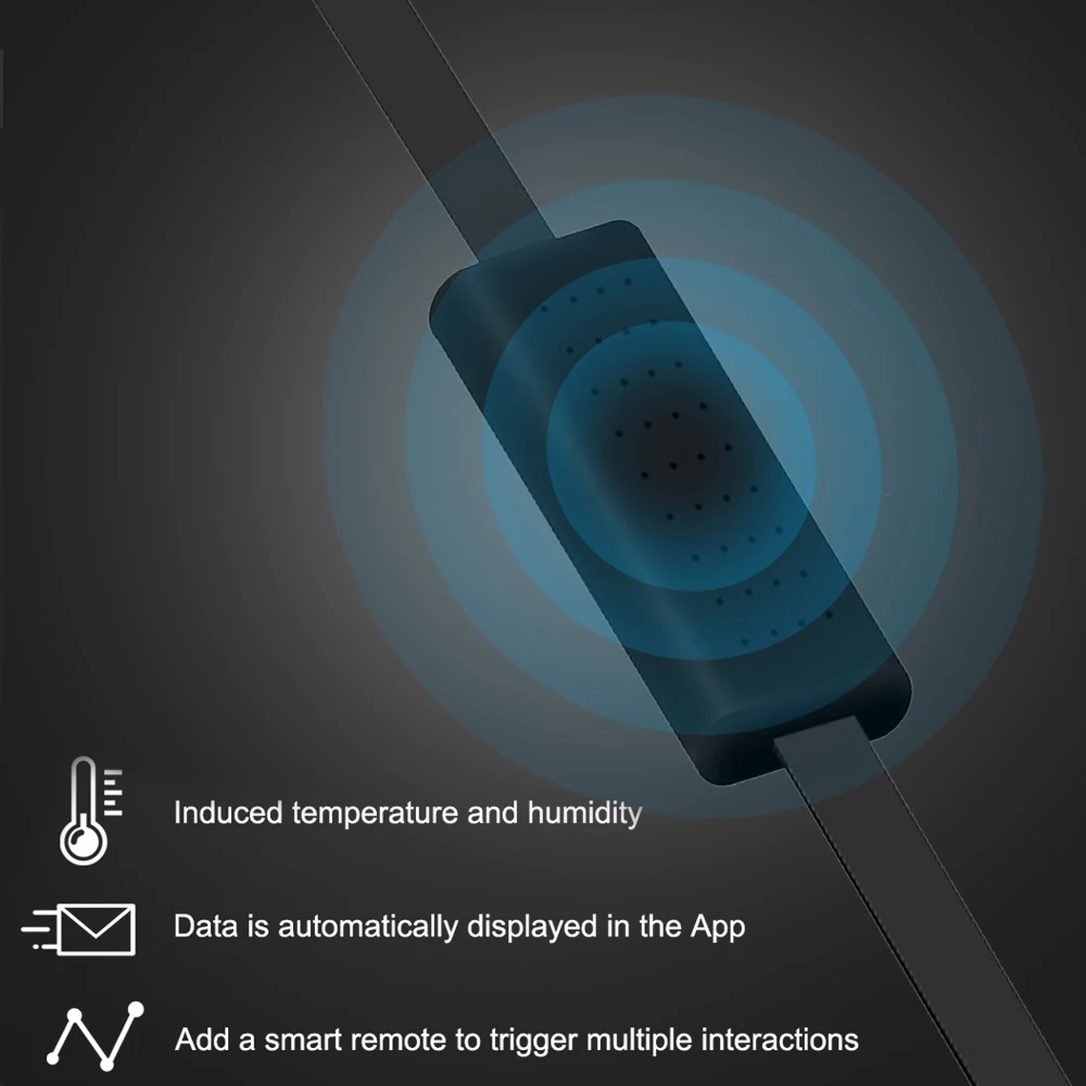 تيشريك-ملحق مستشعر درجة الحرارة والرطوبة ، كابل USB ، يعمل مع وصلة عريضة RM4 برو ، تطبيق واسع الارتباط ، HTS1