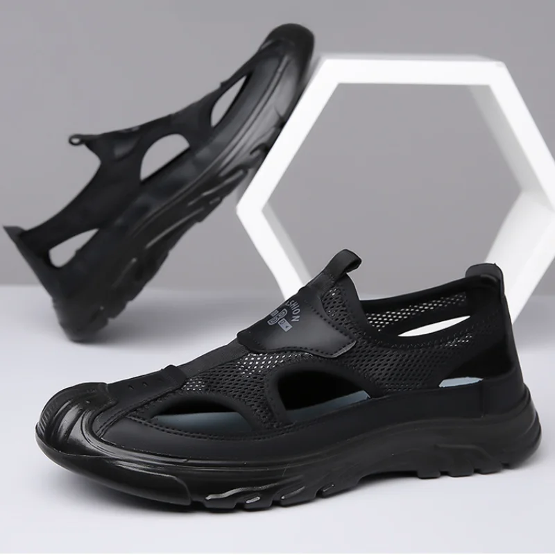 

Summer Men Breathable Sandals Outdoor Non Slip Walking Shoes Casual Mesh Men's Sanda Comfortable Light Shoe Zapatos Male