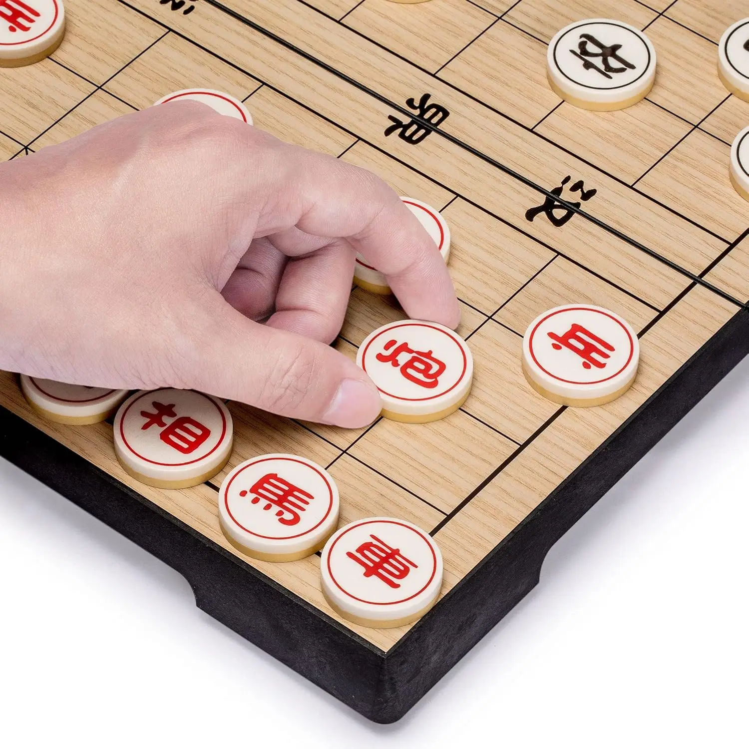 مجموعة ألعاب الشطرنج الصينية (Xiangqi) المغناطيسية (12.2 بوصة) - مجموعة ألعاب لوحية مدمجة قابلة للطي #6