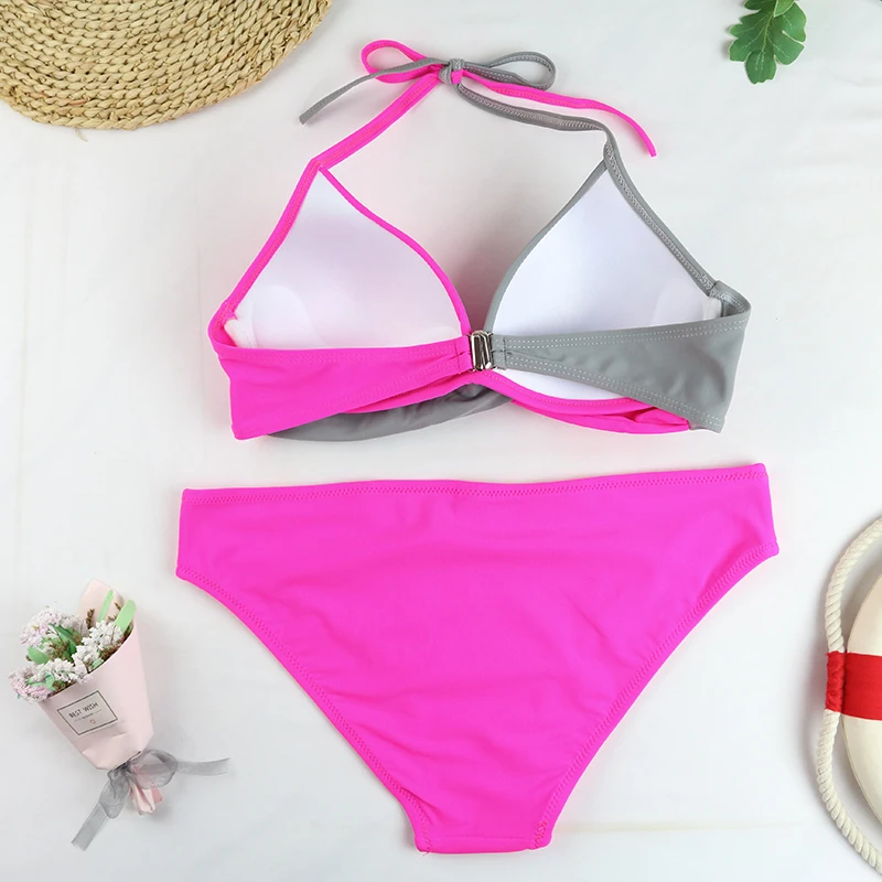 TYAKKVE 2024, conjunto de Bikini estampado de 3 piezas, traje de baño Push Up, traje de baño femenino de cintura alta, traje de baño Sexy para