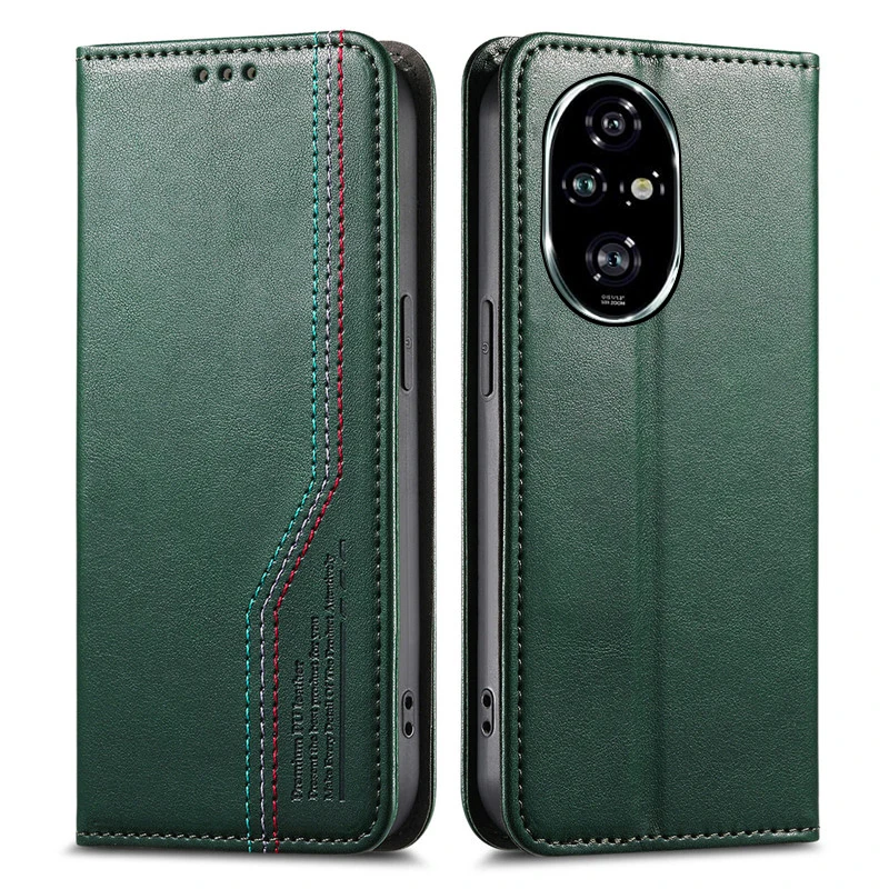 

Flip suture PU leather card Slot Wallet Cover For Honor 200 100 90 80 70 Pro Pro+ Smart Lite GT wristband shockproof phone Case