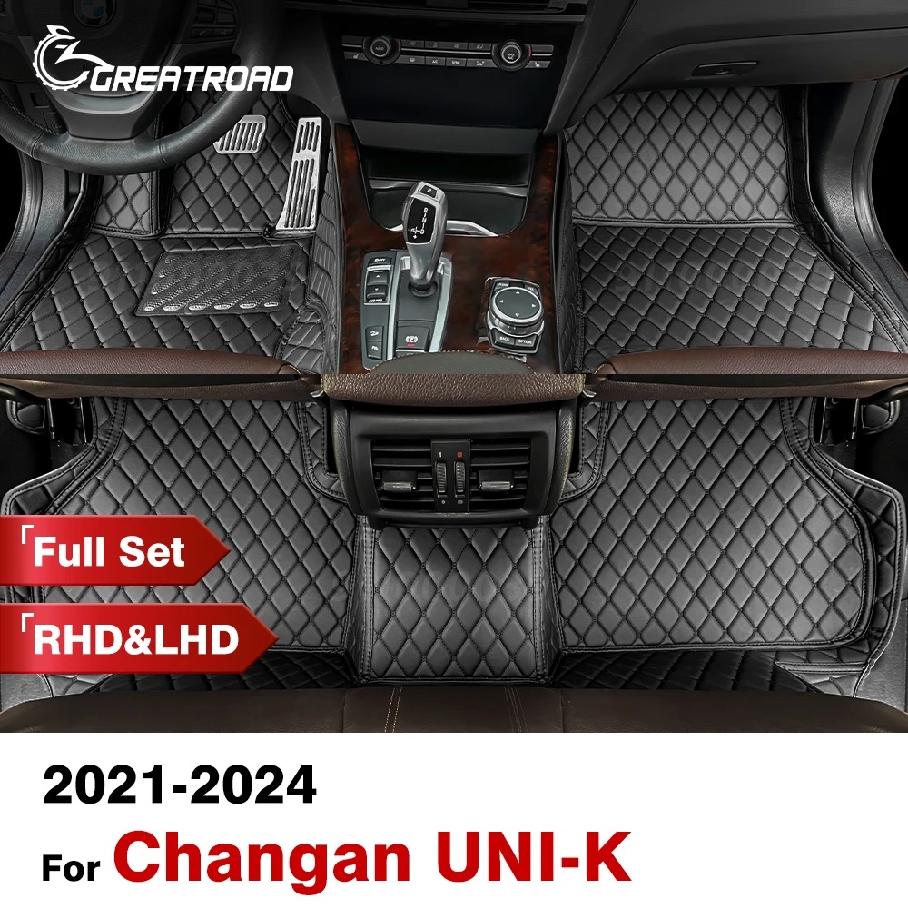 Custom Car Floor Mats For Changan UNI-K 2021-2024 23 22 Automobile Carpet Cover Interior Details Accessories Protective Pad Part