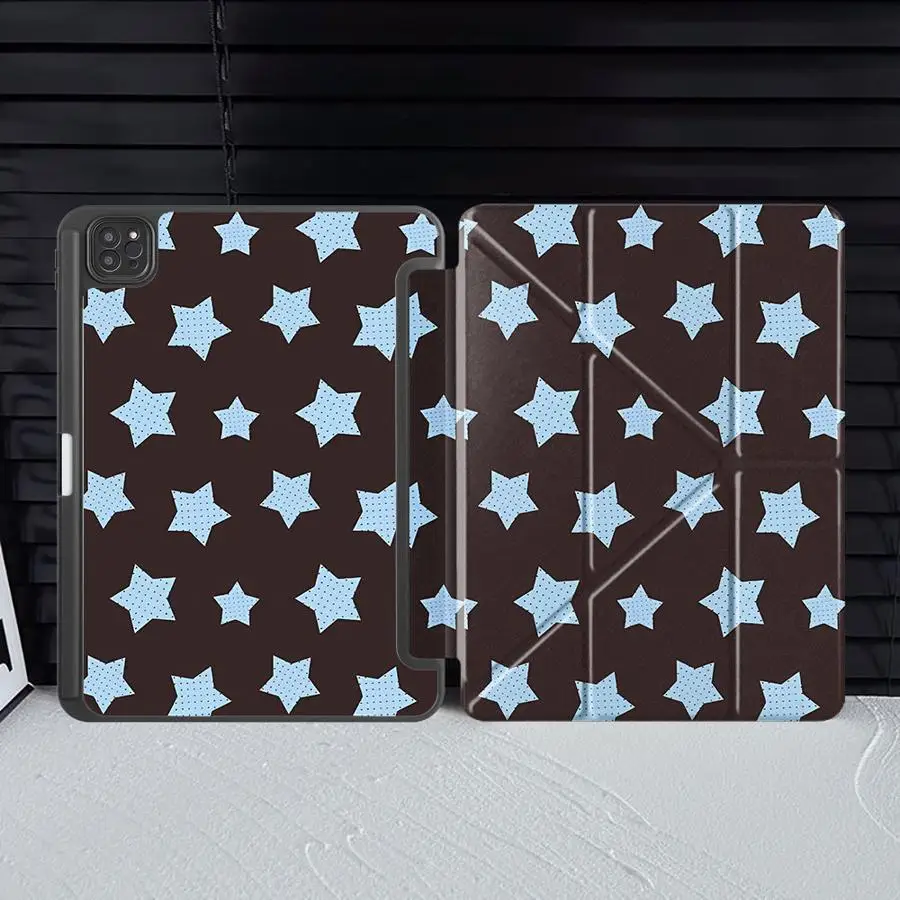 

Star Pattern Holder Cover Tablet Case For iPad Pro 2025 Mini 6 7 Air 4 5 M3 M2 M4 11inch Pro 11th 10th 9th 8th 7th 12.9inch