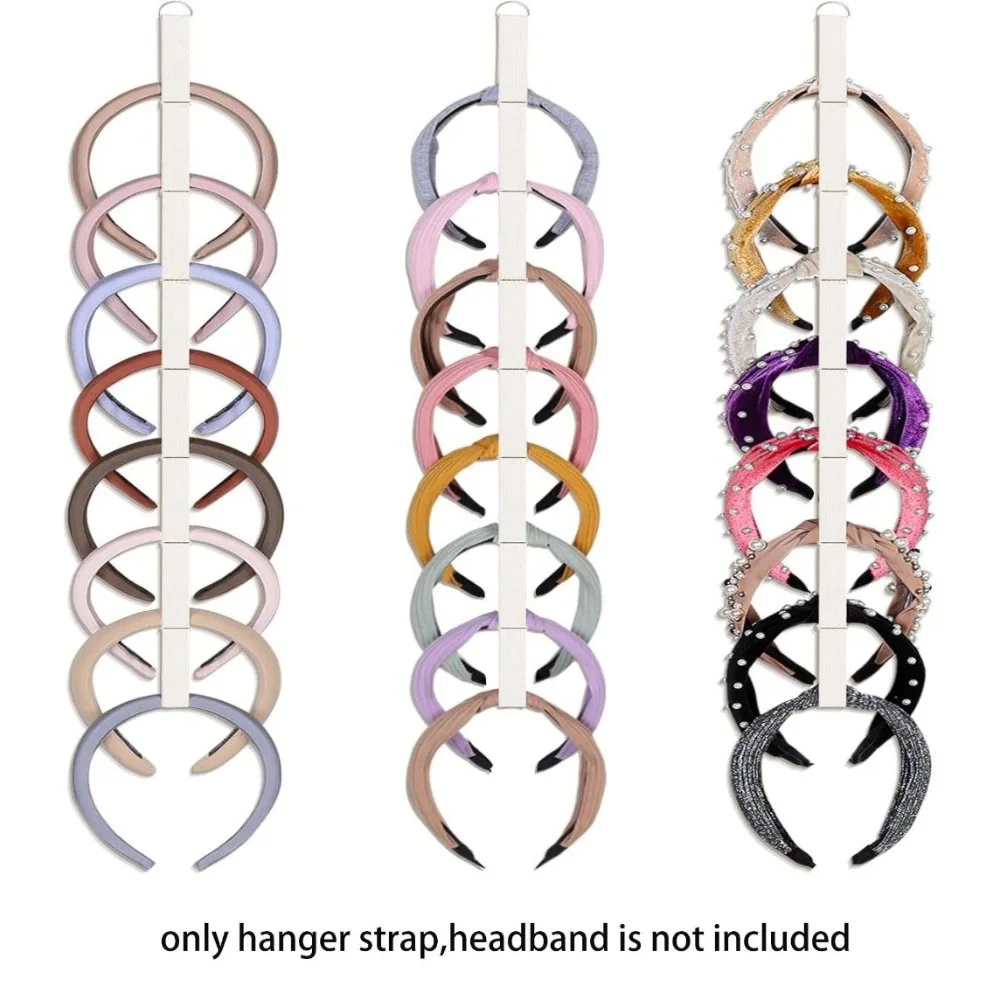 

Women Elastic Headband Organizer Wall-Mounted Space Saving Headband Storage Holder 8-Slot Wall Headband Holder Closet