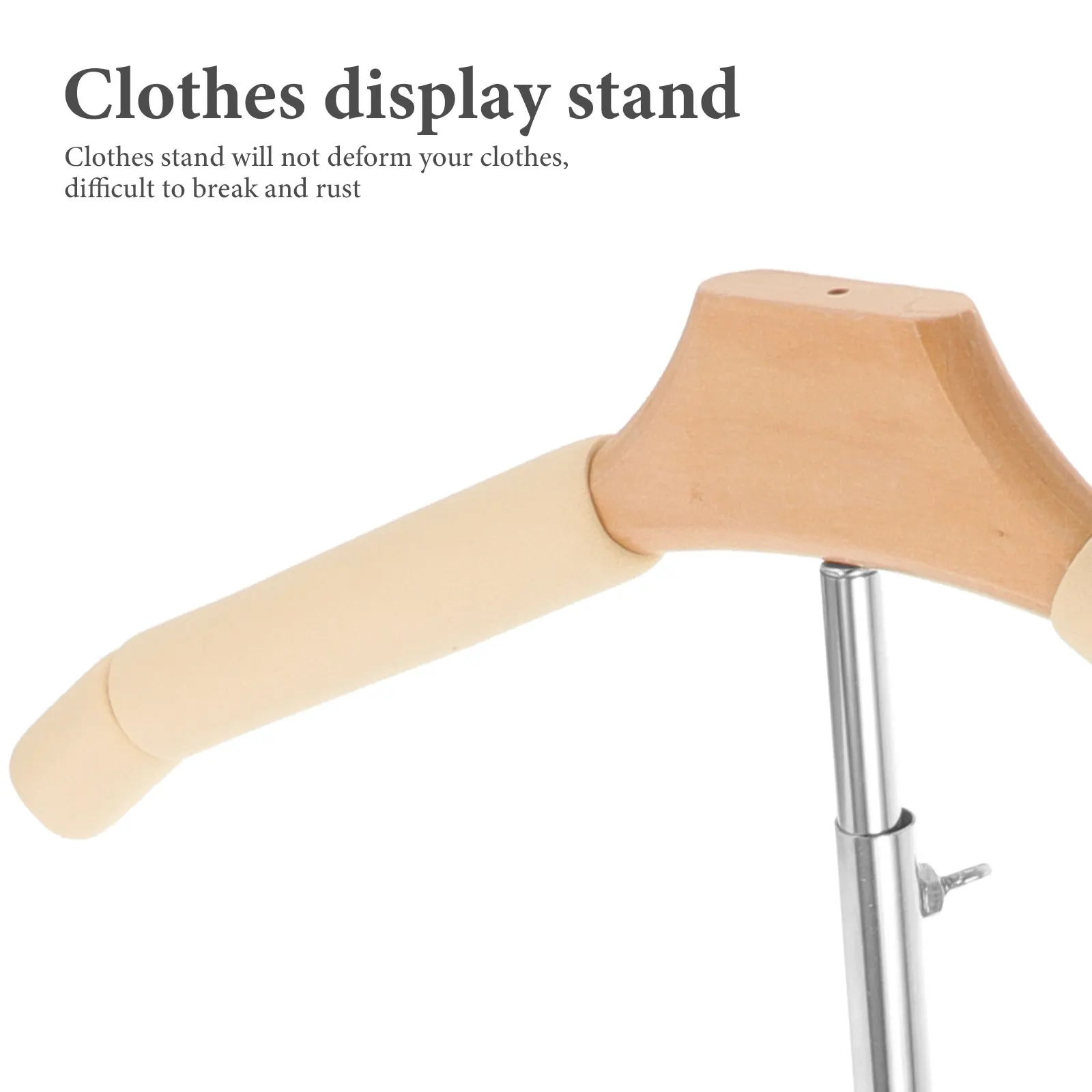 

Stainless Steel T-Shirt Support Clothes Display Rack Clothing Hanger For Home Store Shirt Sweater Coat Stand Holder
