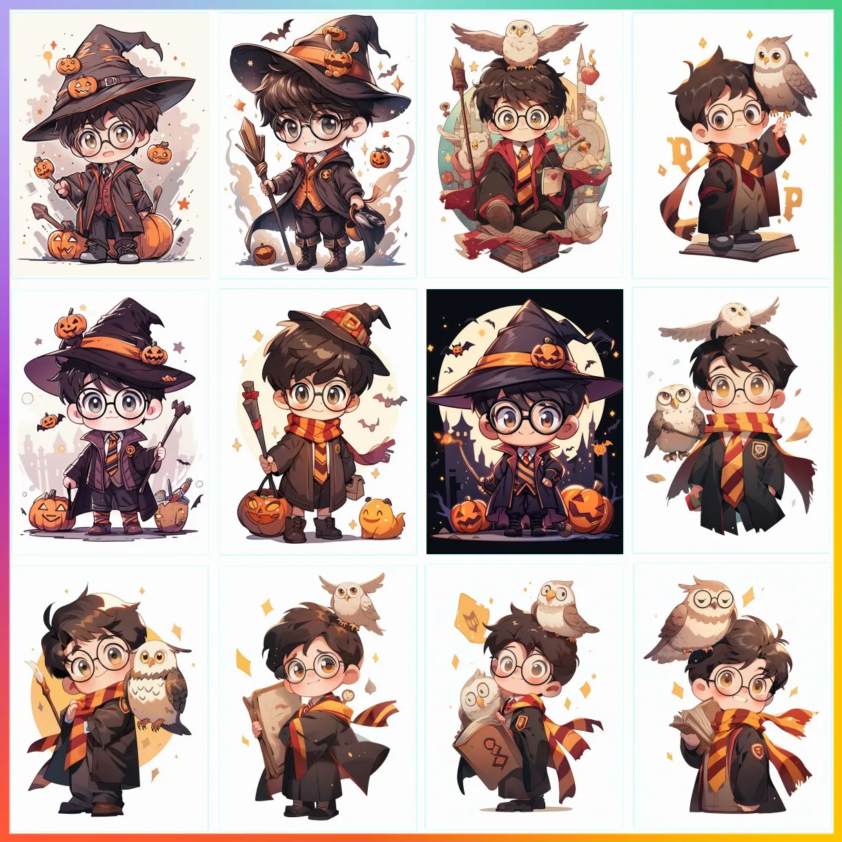 Ofertas de dibujos animados de Harry Potter, dibujo de patrones, escuela de Hogwarts, punto impreso, arte, mosaico, pintura de diamante 5d, regalo para niños y adultos