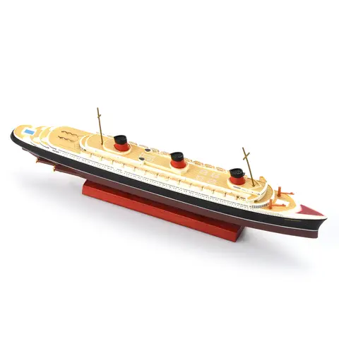 Extremt utsökt 1/1250 skala slagskepp Normandie kryssningsmodell i legering, gjuten båt, militär souvenir, vuxen barn, julklapp 10 best sales leksakskryssningsfartyg - №5