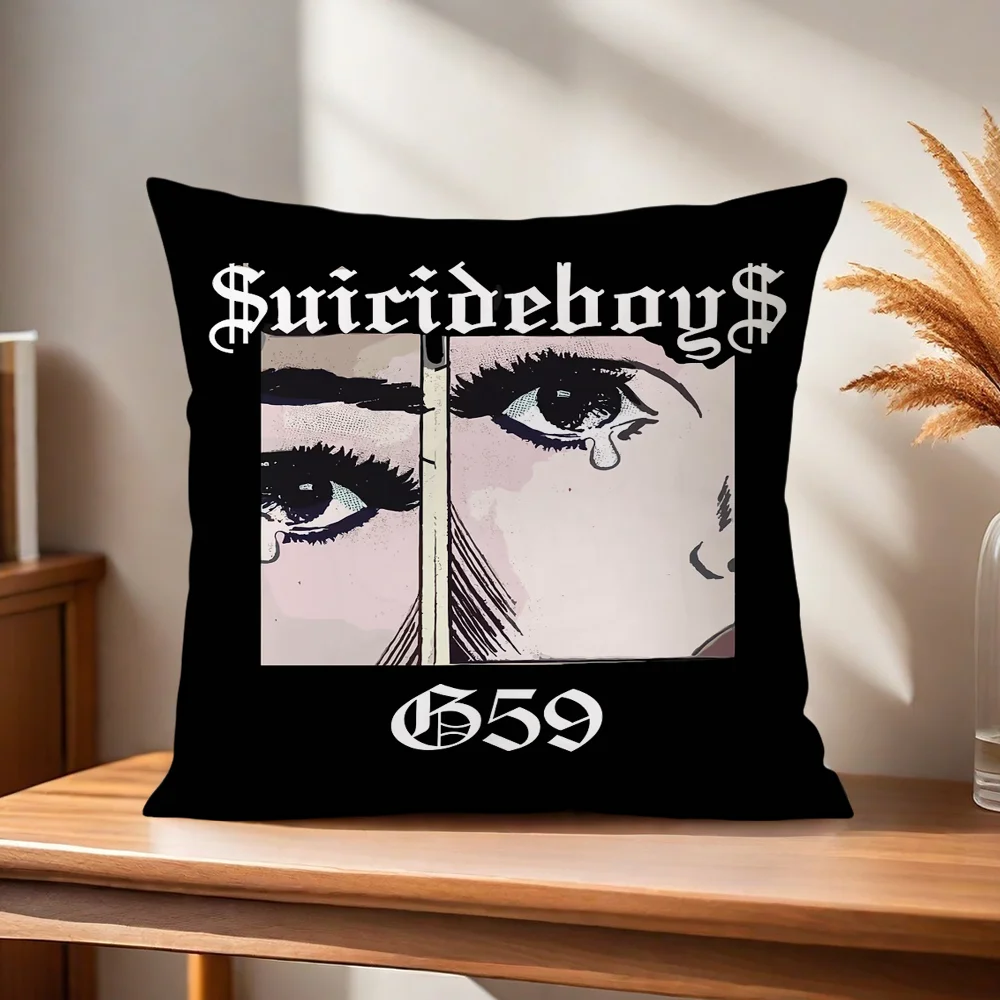 S-SuicideboyS G59 Kissenbezug Kissenhülle für Zuhause, Sofa, Wohnzimmer, Büro, Café, Auto – Detail 4