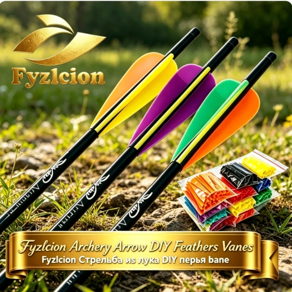 Fyzlcion 36pcs  3 Inch TPU Arrow Vanes Drop Shape Arrow Fletches Archery DIY Arrow Glue-on Feather Replacement for Carbon Fibe