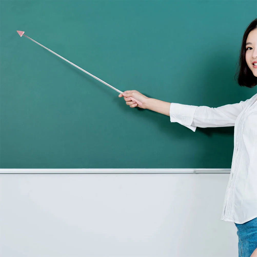 

10Pcs Triangle Stainless Steel Pointer Stick Teaching Multi-Function Telescopic Reading Indicator Classroom Teacher Supplies