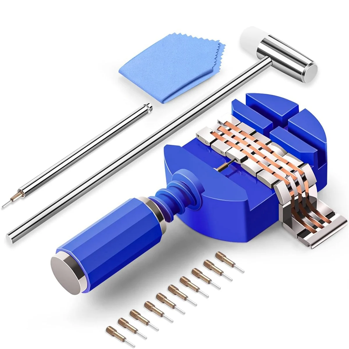 핫 딜 시계 링크 제거 도구 키트, 시계 팔찌 조정을 위한 시계 밴드 크기 조정 도구 키트, 시계 핀 제거 도구,